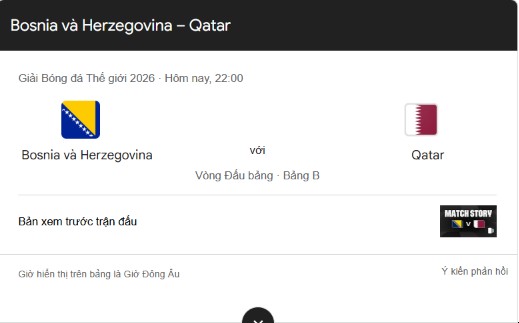 Bosnia & Herzegovina vs Qatar